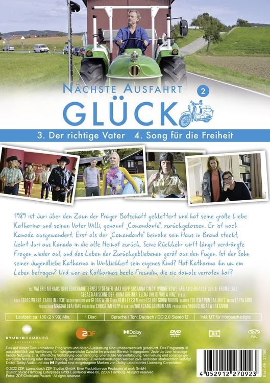 Produktbild: N&auml;chste Ausfahrt Gl&uuml;ck 2: Der richtige Vater / Song f&uuml;r die Freiheit