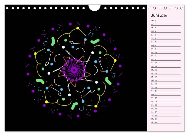 Produktbild: Filigran - Mandalas (Wandkalender 2026 DIN A4 quer), CALVENDO Monatskalender