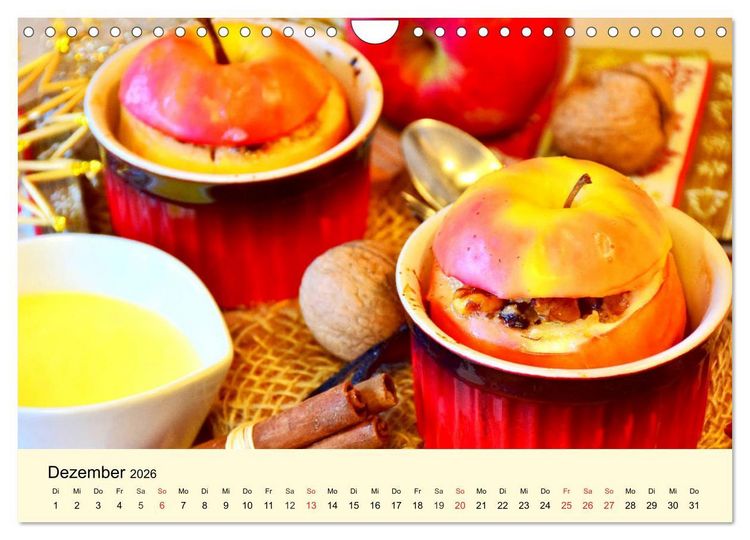 Produktbild: Saftig-knackige &Auml;pfel und k&ouml;stliche S&uuml;&szlig;speisen (Wandkalender 2026 DIN A4 quer), CALVENDO Monatskalender