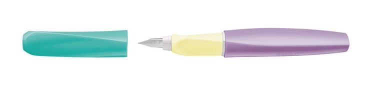 Produktbild: Pelikan F&uuml;ller Twist Color Blocking light P457 Feder M t&uuml;rkis/violett/gelb Faltschachtel
