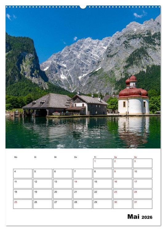 Produktbild: Mein Berchtesgadener Land (Wandkalender 2026 DIN A2 hoch), CALVENDO Monatskalender