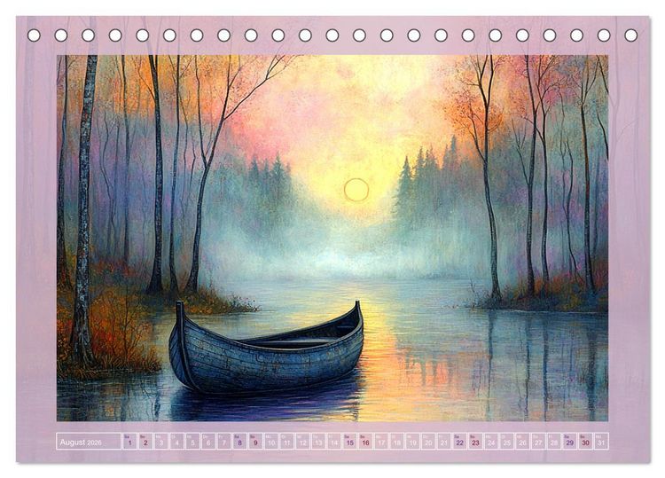 Produktbild: Pastellpoesie &ndash; Farben, die die Seele ber&uuml;hren (Tischkalender 2026 DIN A5 quer), CALVENDO Monatskalender