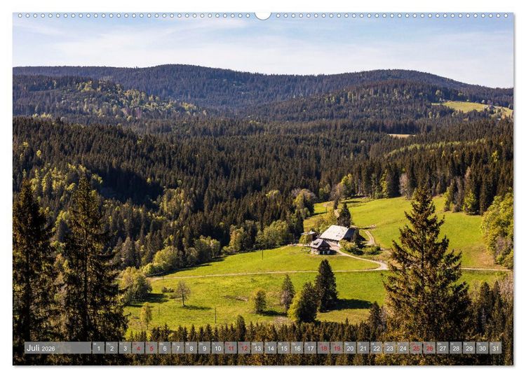 Produktbild: Ein Jahr im Schwarzwald (hochwertiger Premium Wandkalender 2026 DIN A2 quer), Kunstdruck in Hochglanz