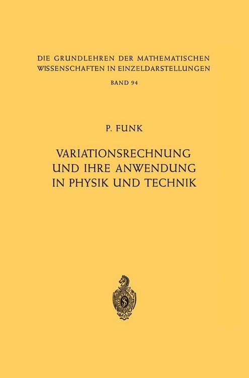 Produktbild: Variationsrechnung und Ihre Anwendung in Physik und Technik