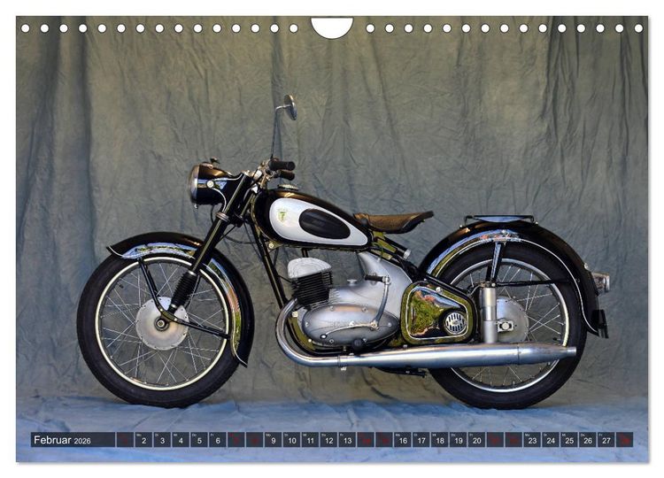 Produktbild: Deutsche Motorrad - Legenden - Rollende Kunstwerke aus alten Zeiten (Wandkalender 2026 DIN A4 quer), CALVENDO Monatskalender