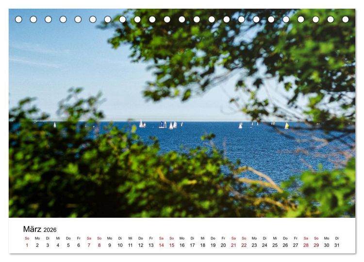 Produktbild: Schleswig-Holstein in 365 Farben (Tischkalender 2026 DIN A5 quer), CALVENDO Monatskalender