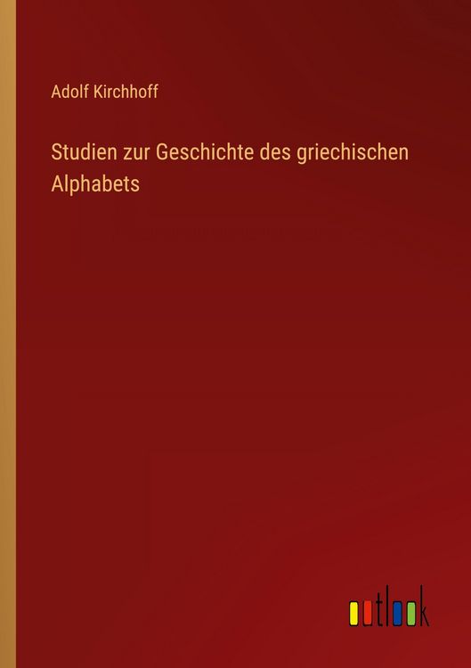 Produktbild: Studien zur Geschichte des griechischen Alphabets