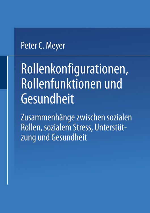 Produktbild: Rollenkonfigurationen Rollenfunktionen und Gesundheit