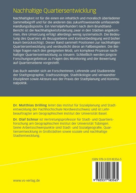 Produktbild: Nachhaltige Quartiersentwicklung