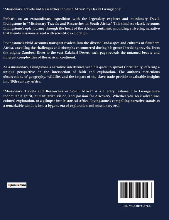 Produktbild: Missionary Travels and Researches in South Africa