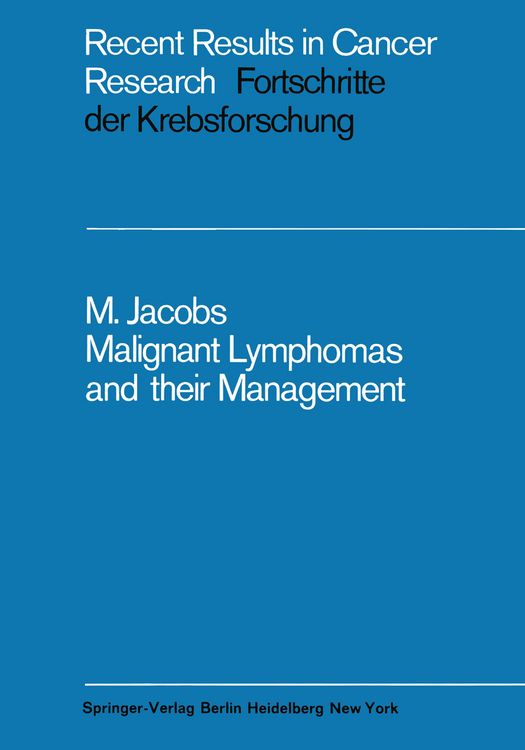 Produktbild: Malignant Lymphomas and their Management