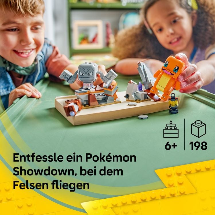 Produktbild: LEGO Pok&eacute;mon SMART Play: Glumandas und Kleinsteins H&ouml;hlenduell kompatibles Set 72157