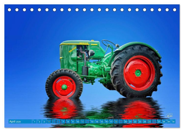 Produktbild: Traktor - Oldtimer (Tischkalender 2026 DIN A5 quer), CALVENDO Monatskalender