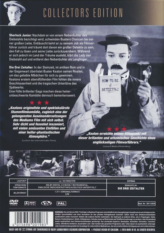 Produktbild: Buster Keaton - Sherlock Junior [CE] (inklusive Bonusfilm "Die Drei Zeitalter")