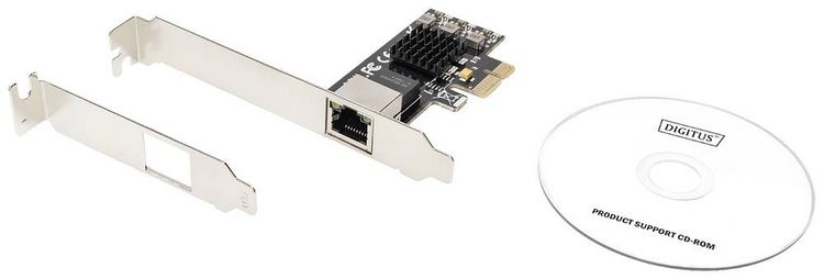 Produktbild: Digitus DN-10135 Netzwerkkarte 2.5 GBit/s PCIe