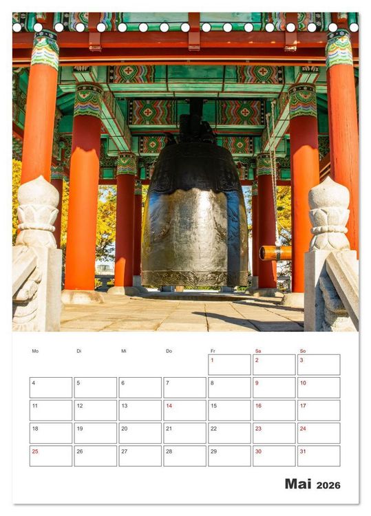 Produktbild: Busan - Reiseplaner (Tischkalender 2026 DIN A5 hoch), CALVENDO Monatskalender