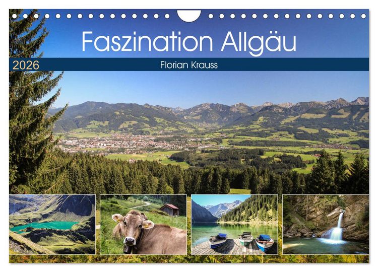 Produktbild: Faszination Allg&auml;u (Wandkalender 2026 DIN A4 quer), CALVENDO Monatskalender