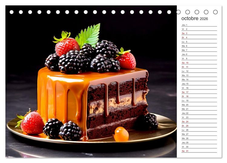Produktbild: Plaisirs interdits (Calendrier de bureau 2026 DIN A5 vertical), CALVENDO calendrier mensuel