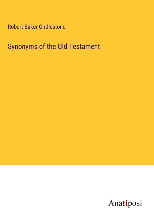 Produktbild: Synonyms of the Old Testament