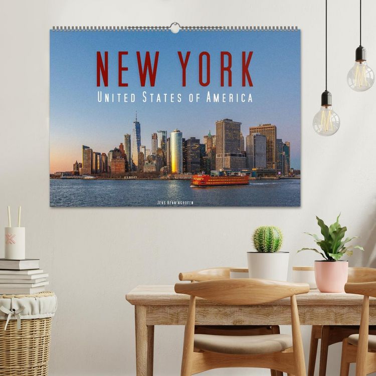 Produktbild: New York - United States of America (Wandkalender 2026 DIN A2 quer), CALVENDO Monatskalender