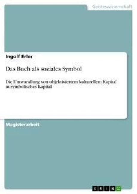 Produktbild: Das Buch als soziales Symbol