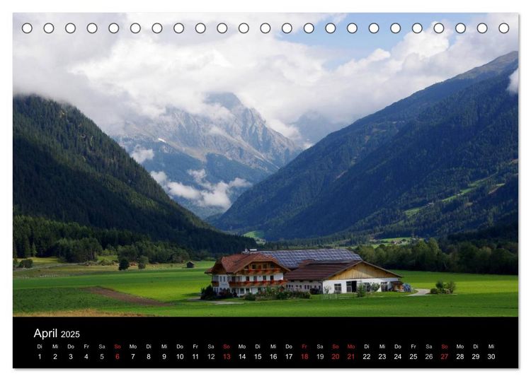 Produktbild: S&uuml;dtirol 2025 (Tischkalender 2025 DIN A5 quer), CALVENDO Monatskalender