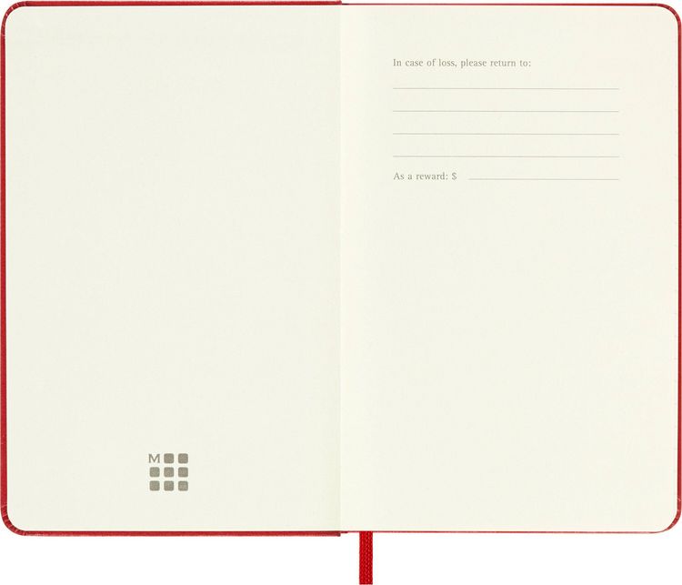 Produktbild: Moleskine Notizbuch, Pocket/A6, Liniert, Fester Einband, Rot