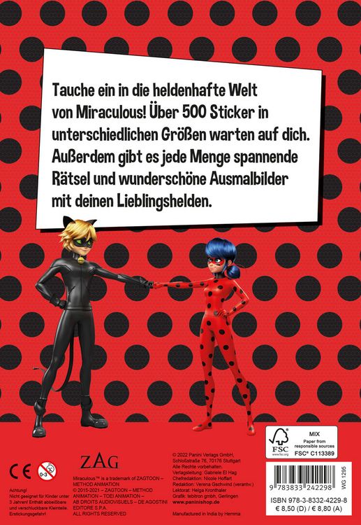 Produktbild: Miraculous: Superstarker Sticker- und R&auml;tselspa&szlig;