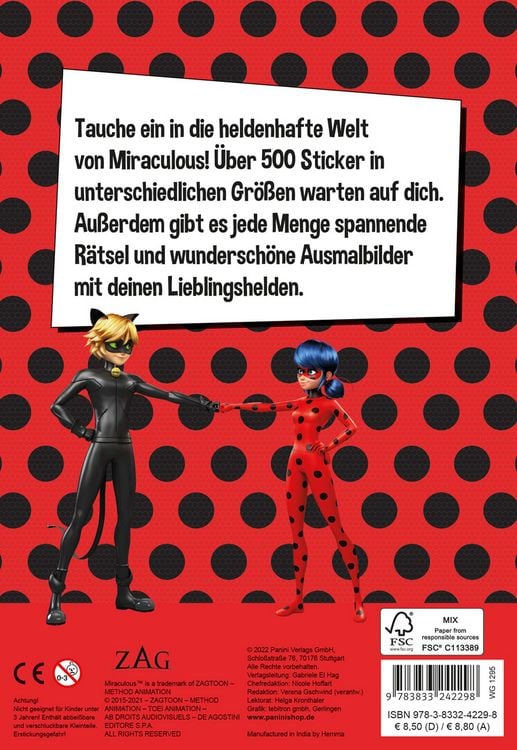 Produktbild: Miraculous: Superstarker Sticker- und R&auml;tselspa&szlig;