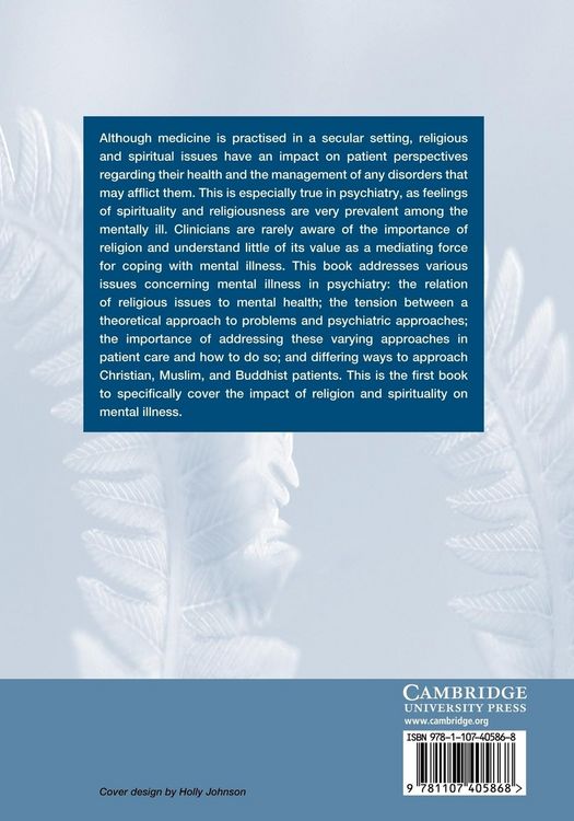 Produktbild: Religion and Spirituality in Psychiatry