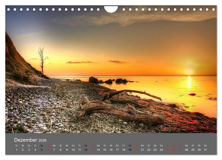 Produktbild: Naturwunder M&ouml;ns Klinten (Wandkalender 2026 DIN A4 quer), CALVENDO Monatskalender