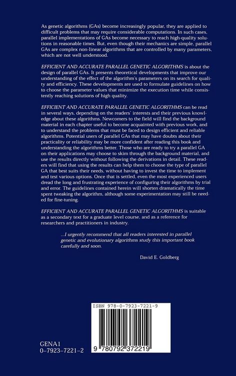 Produktbild: Efficient and Accurate Parallel Genetic Algorithms