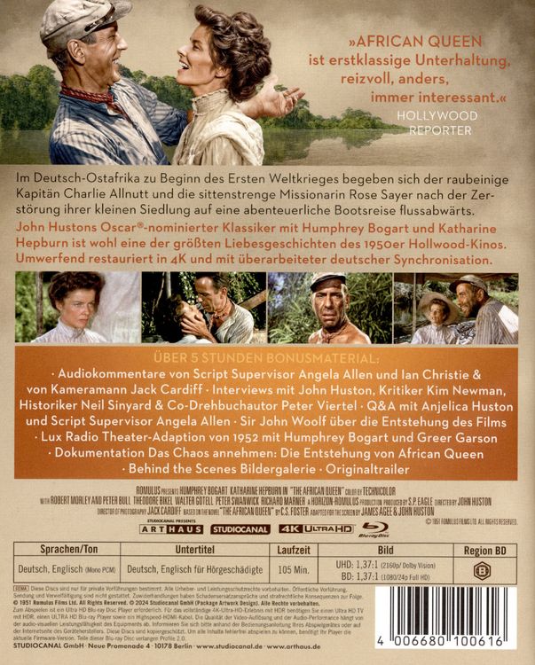 Produktbild: African Queen - Special Edition (4K Ultra HD) (+ Blu-ray)