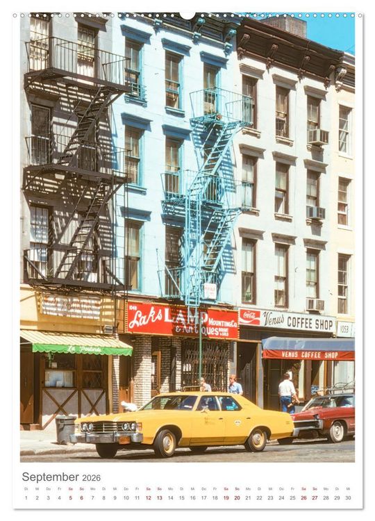 Produktbild: New York 1975 (Wandkalender 2026 DIN A2 hoch), CALVENDO Monatskalender