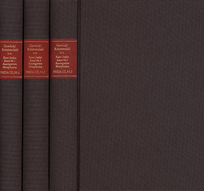 Produktbild: Forschungen und Materialien III/53.1-3 Kant Index III/46,1-3