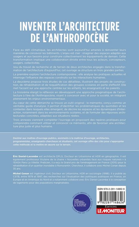 Produktbild: Inventer l'architecture de l'anthropoc&egrave;ne