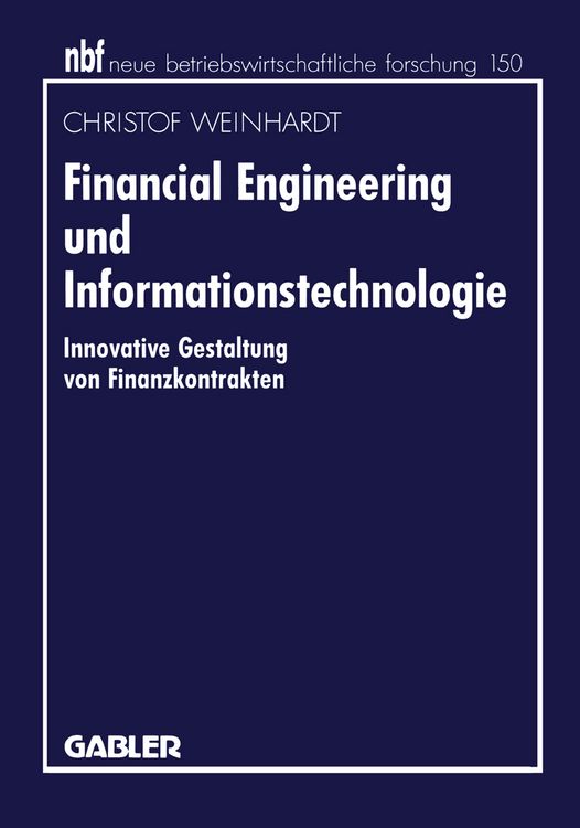 Produktbild: Financial Engineering und Informationstechnologie