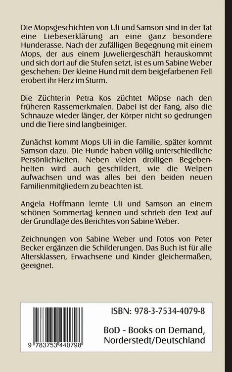 Produktbild: Mopsgeschichten von Uli und Samson