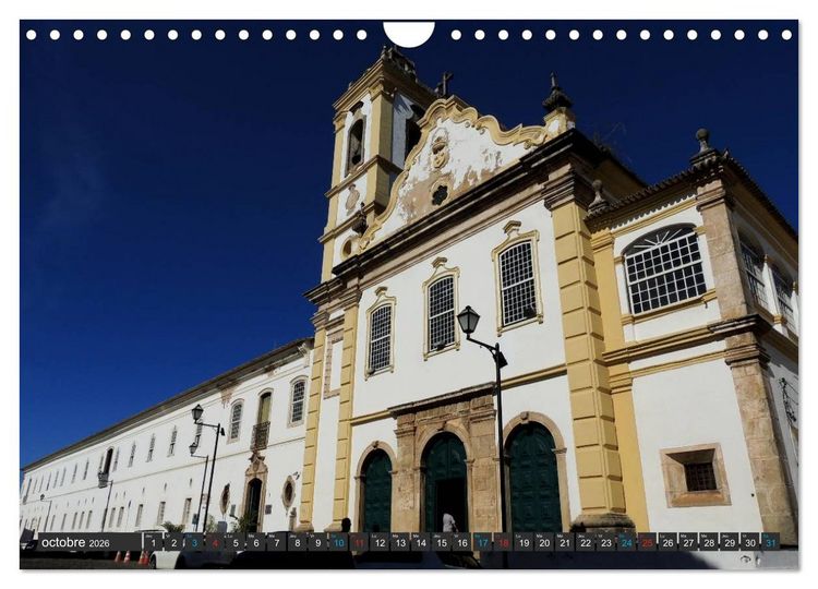 Produktbild: Salvador de Bahia &ndash; Br&eacute;sil (Calendrier mural 2026 DIN A4 vertical), CALVENDO calendrier mensuel