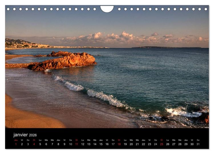 Produktbild: C&ocirc;te d'Azur entre Mer et Montagne (Calendrier mural 2026 DIN A4 vertical), CALVENDO calendrier mensuel
