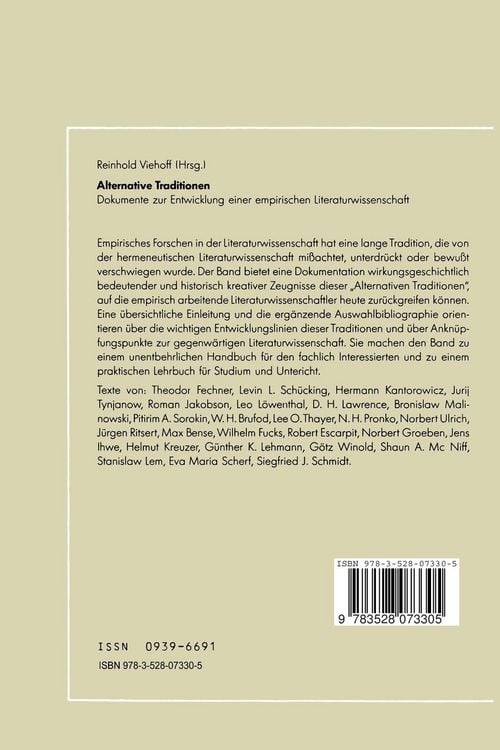 Produktbild: Alternative Traditionen