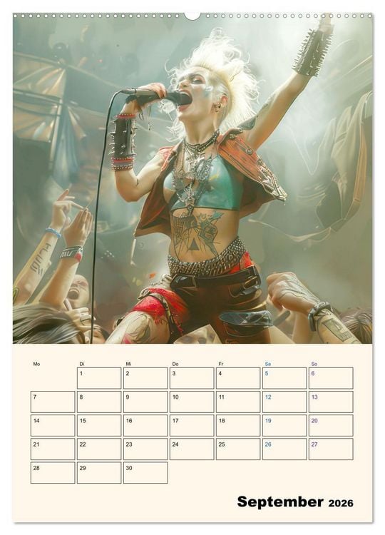 Produktbild: Punkerg&ouml;ren - In Aktion (Wandkalender 2026 DIN A2 hoch), CALVENDO Monatskalender