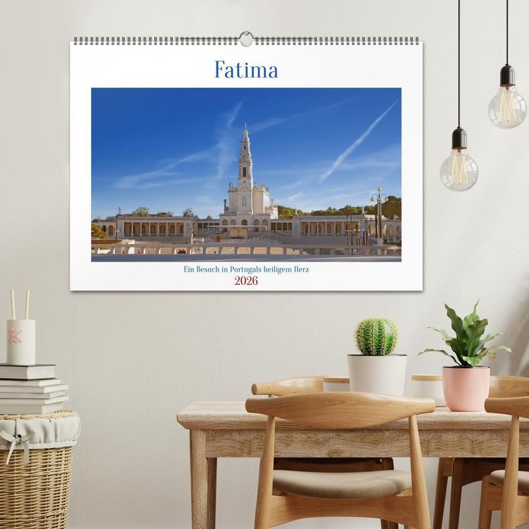 Produktbild: Fatima: Ein Besuch in Portugals heiligem Herz (Wandkalender 2026 DIN A2 quer), CALVENDO Monatskalender