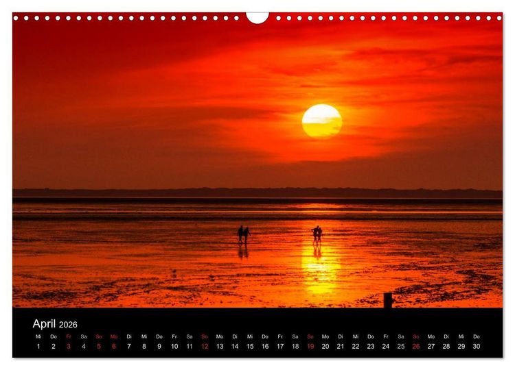 Produktbild: Im Norden - An der Nordsee in Deutschland (Wandkalender 2026 DIN A3 quer), CALVENDO Monatskalender