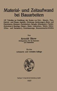 Produktbild: Material- und Zeitaufwand bei Bauarbeiten