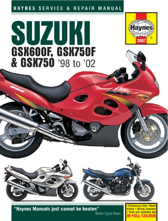 Produktbild: Suzuki GSX600/750F & GSX750 (98 - 03) Haynes Repair Manual