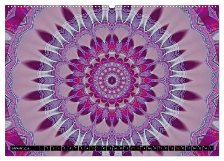 Produktbild: Energie - Mandalas, Spiritualit&auml;t durch die Farbe Lila (hochwertiger Premium Wandkalender 2026 DIN A2 quer), Kunstdruck in Hochglanz