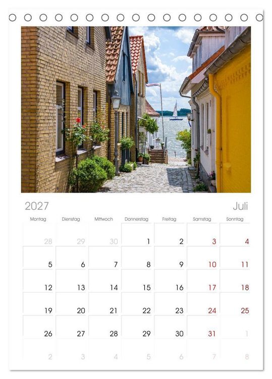 Produktbild: Tischplaner 2027 - Unterwegs in Schleswig (A5 Tischkalender zum Aufstellen) CALVENDO