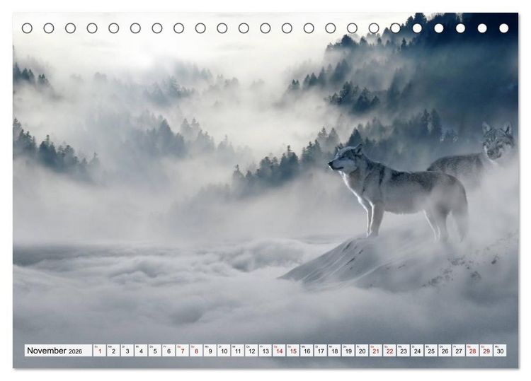 Produktbild: G&ouml;ttererwachen. Die Natur im mystischen Nebel (Tischkalender 2026 DIN A5 quer), CALVENDO Monatskalender