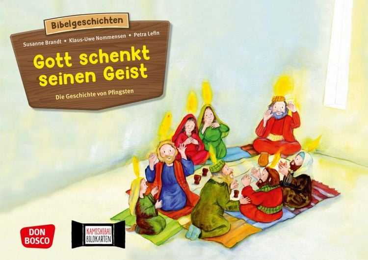 Produktbild: Gott schenkt seinen Geist - Die Geschichte von Pfingsten. Kamishibai Bildkartenset